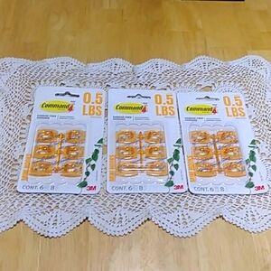 3M Command 3-Pk Bundle Of Damage-Free Hanging Mini  Hooks W/Strips